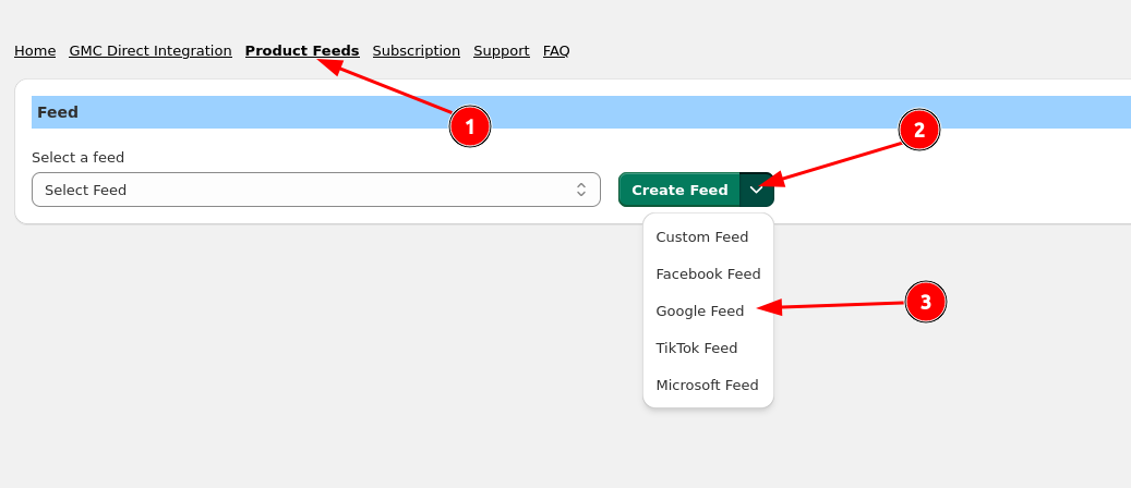 File feed creation