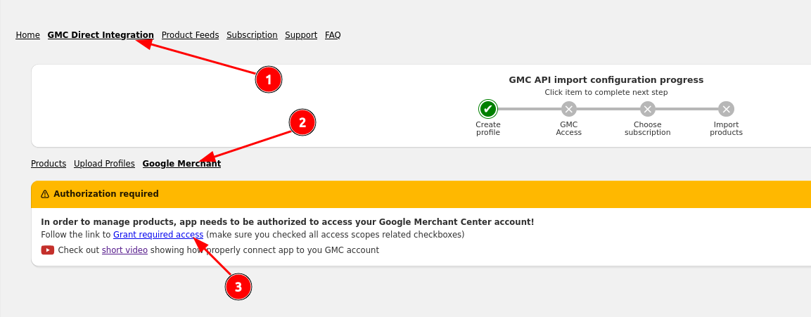 Grant GMC access